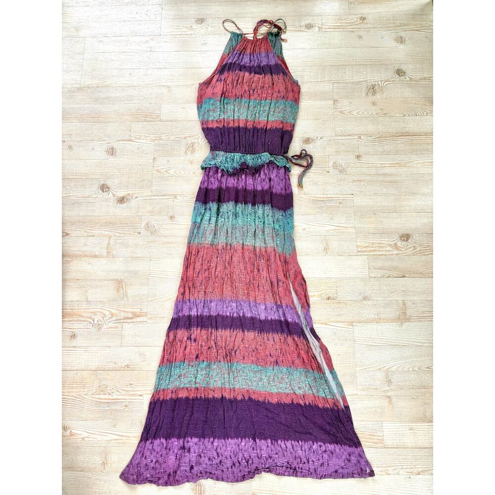 Vix | Acai Ceci Printed‎ Halter Maxi Dress Swimsuit Coverup | Size Small